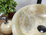 Раковина из оникса Bowl Yellow TinLip BO-60985 40*40*15