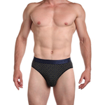 Мужские трусы-брифы с узором (Размер: L) (Цвет: черный)