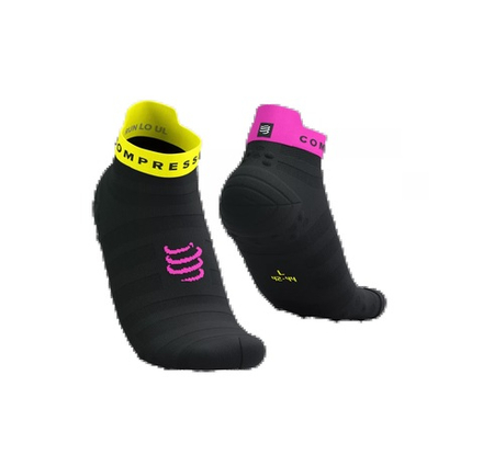 Носки Run Ultralight Low V4 Black Safe Yellow Neo Pink