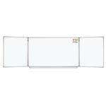 Доска магнитно-маркерная 3-х элементная 100х150/300 см, 5 рабочих поверхностей, белая, STAFF, 238010