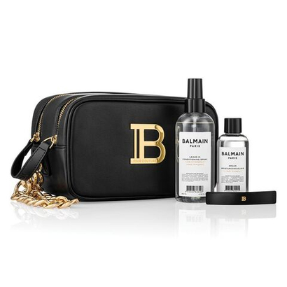 Balmain Hair Couture Клатч черный Signature Pouch