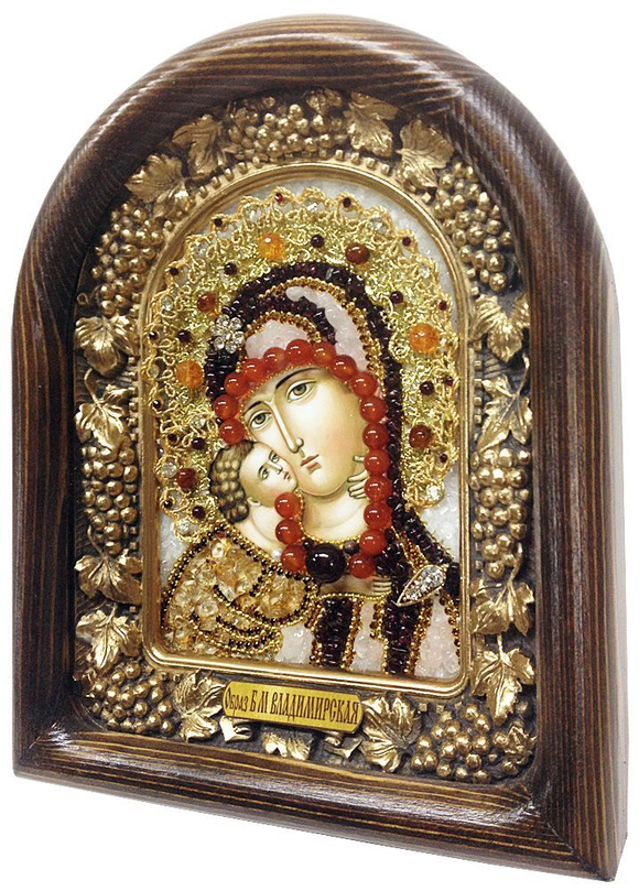 Икона Пресвятая Богородица Владимирская бисер