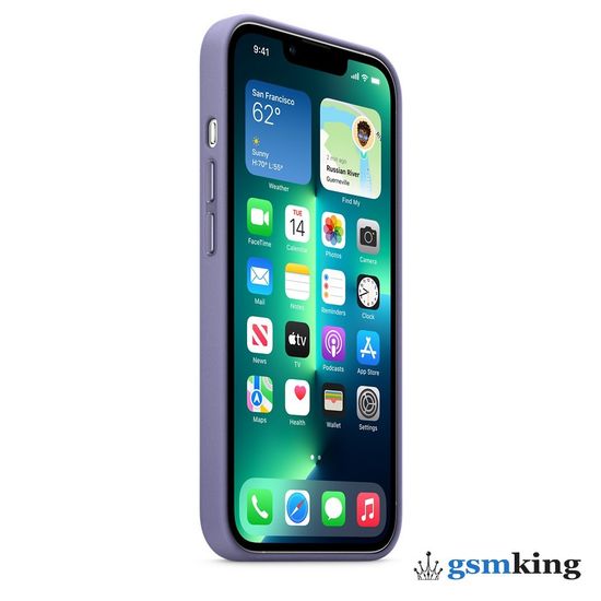 Apple Leather Case with MagSafe iPhone 13 Pro Wisteria «Сиреневая глициния» MM1F3ZE/A