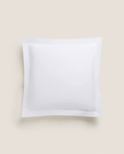 ZARA HOME (200 НИТЕЙ) НАВОЛОЧКА ИЗ ПЕРКАЛЯ, БЕЛЫЙ
