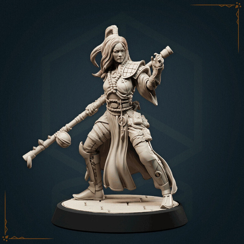 Человек Монах миниатюра для dnd, днд, pathfinder, фентези, Настольная игра, НРИ, Варгейм, РПГ