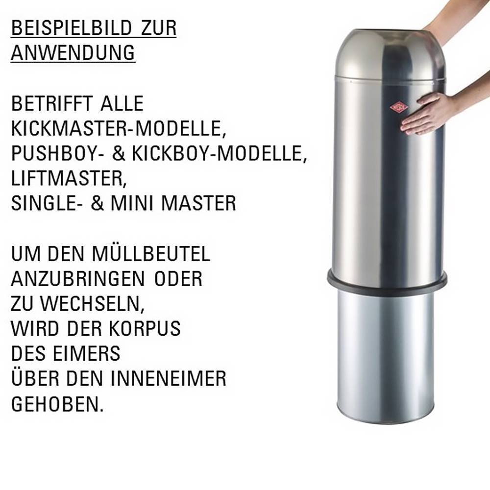 Ведро для мусора 33л Wesco Kickmaster матовый песок