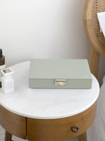 Органайзер для украшений Stackers Classic Jewellery Box Lid - Taupe Woven (Sage Green / светло-зеленый / Sage Green)