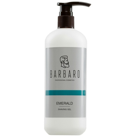 Barbaro Shaving Gel Emerald - ​Непенящийся прозрачный гель для бритья 500 мл