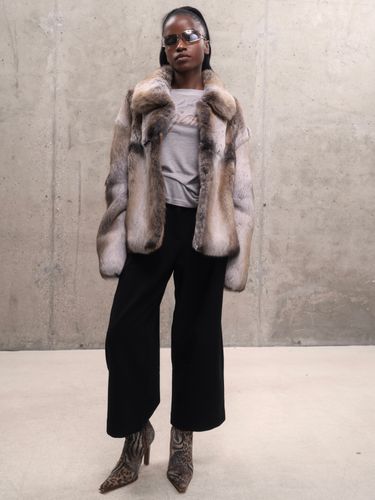 Короткая шуба из кролика