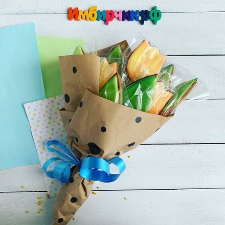 Имбирные пряники цветы