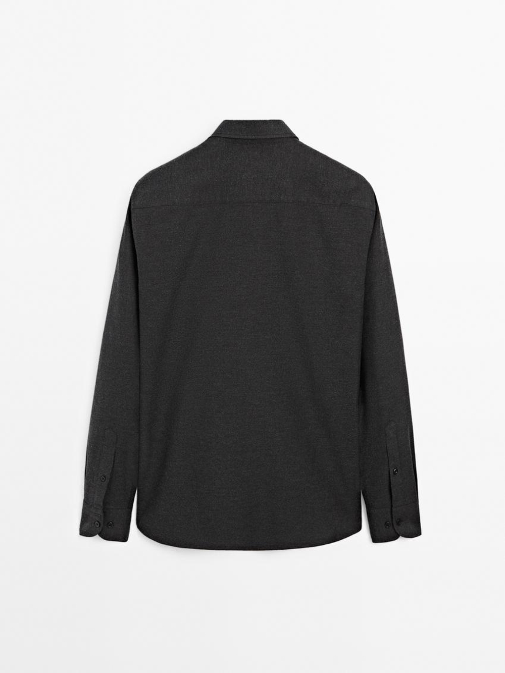 Massimo Dutti Рубашка из 100% хлопка, серый