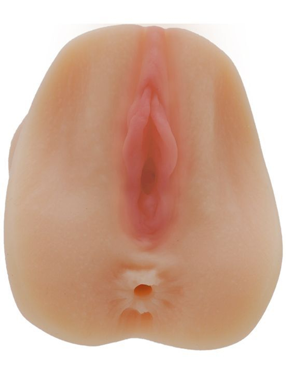 Телесный мастурбатор Realistic Vagina - вагина и анус (Цвет: телесный)