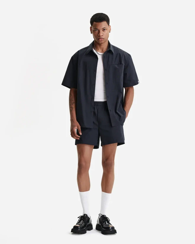 Шорты из итальянского хлопка черные