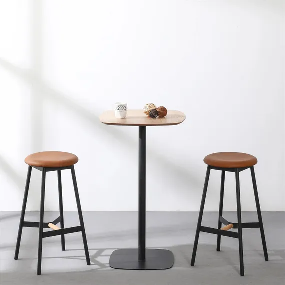 Барный стол Studio, 60х60х103 см, светлое дерево/черный