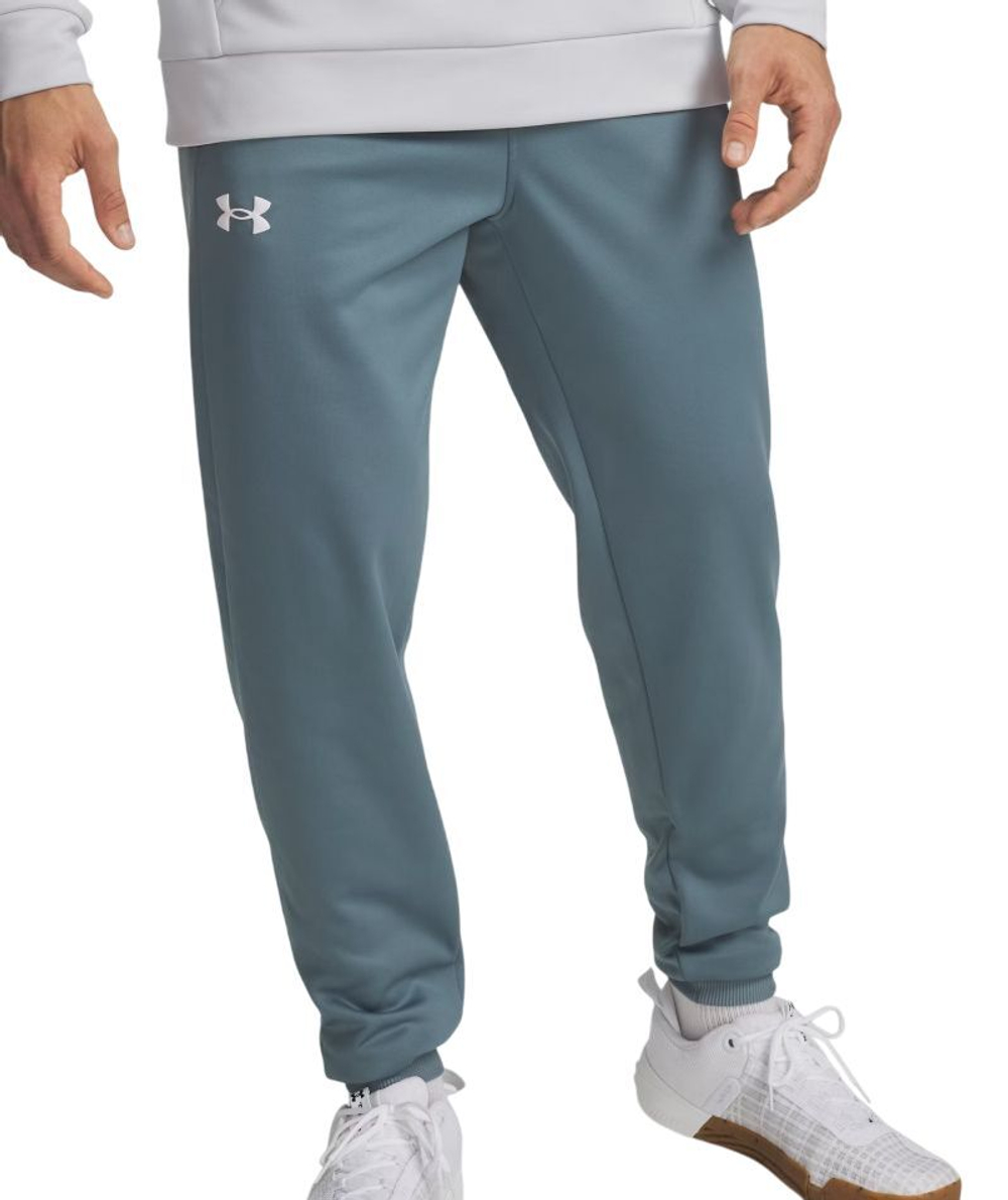 Мужские теннисные штаны Under Armour Men's Armour Fleece - jasper blue