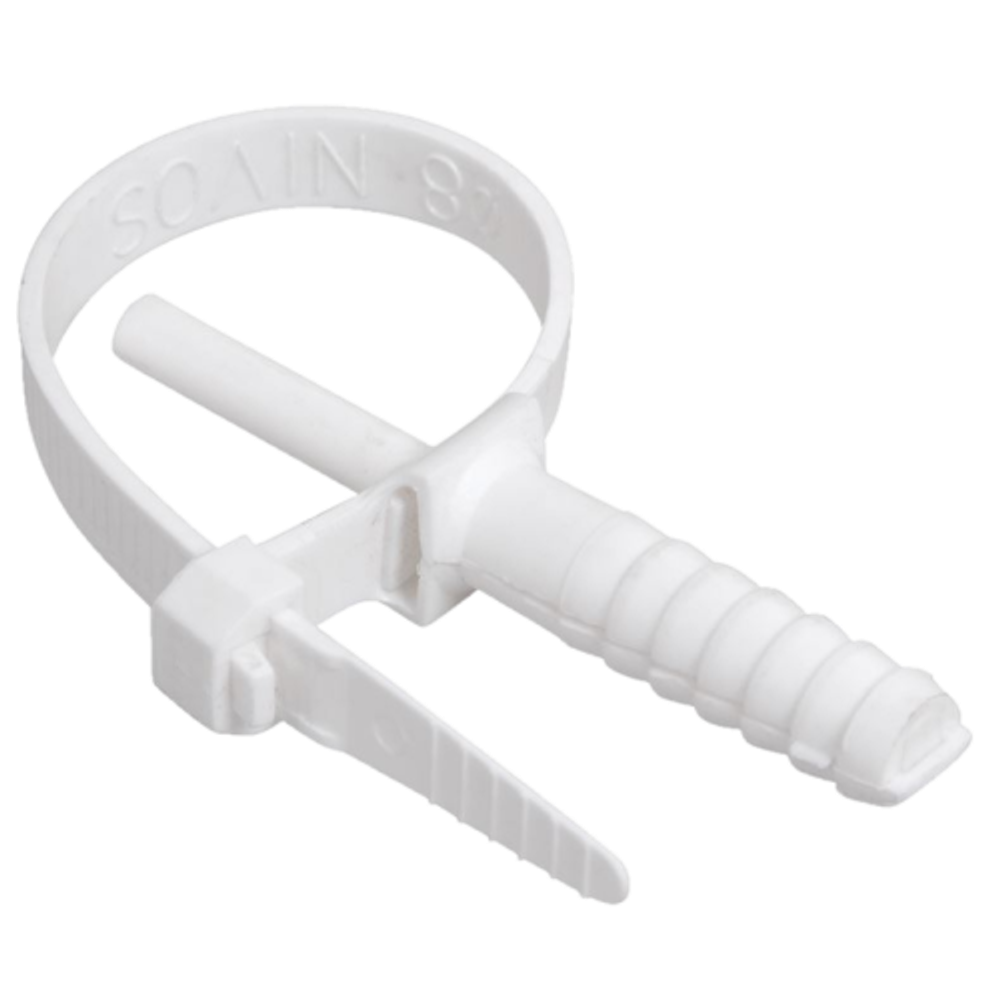 Хомут дюбельный ЭРА NO-225-227 7х150 мм белый (10 штук) | Хомуты дюбельные