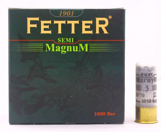 Патрон "ФеттеР" Полумагнум  12/70 №3 контейнер 36 грамм