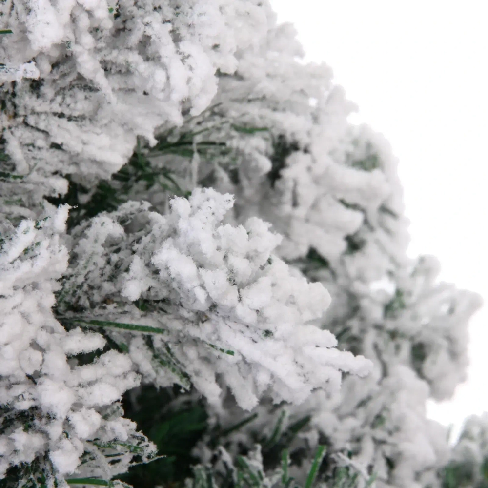 Ёлка «Камелия» 120 см, ПВХ с белым инеем (210 веток)