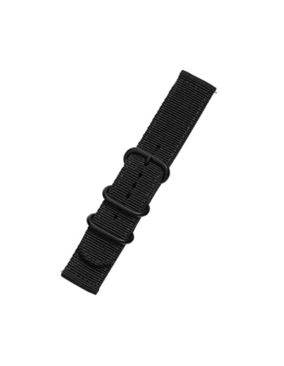 Ремешок 24 мм Nylon Light нейлоновый для Suunto 9 Baro, Suunto 7, D5, Suunto Spartan Sport (Черный)