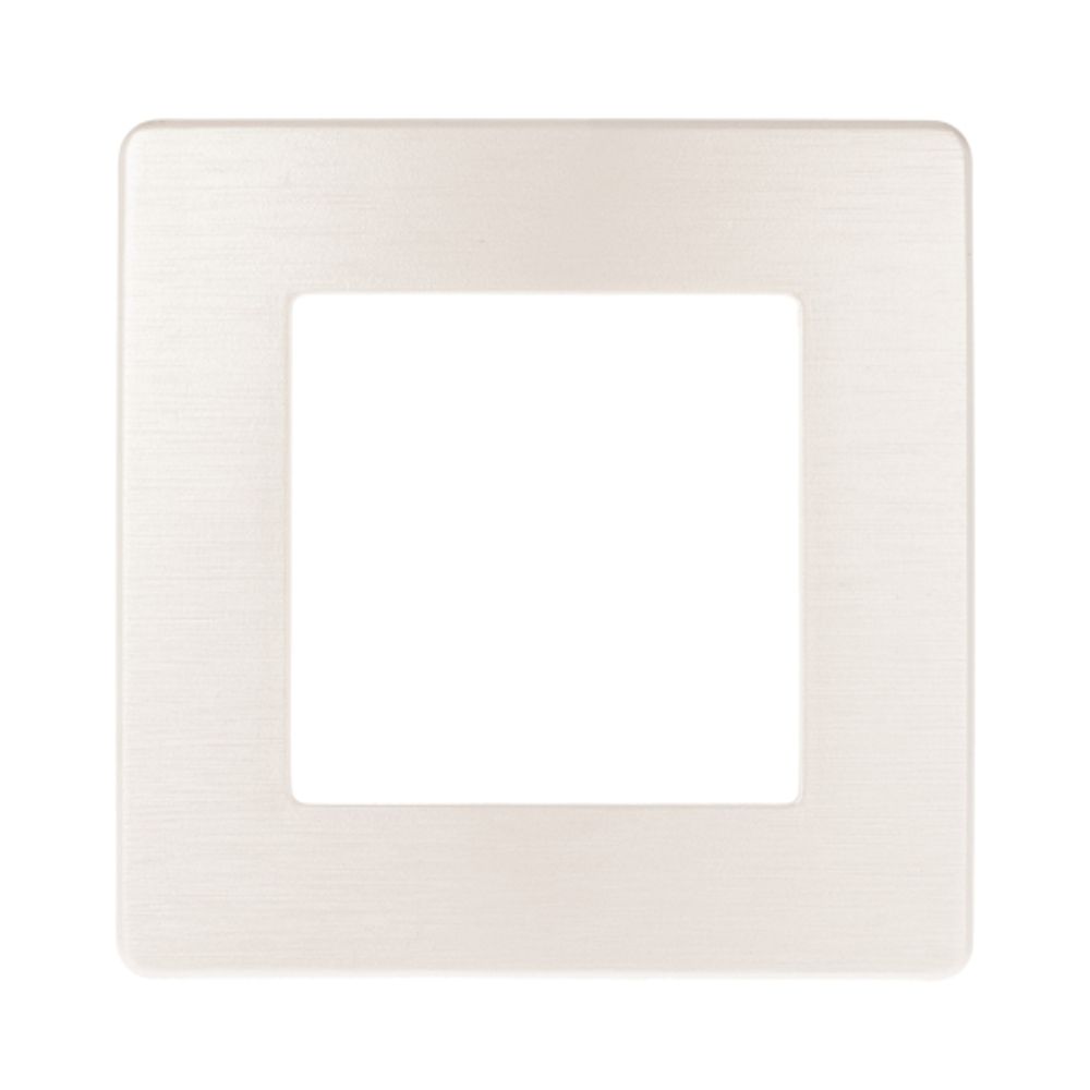 Рамка для розеток и выключателей ЭРА Серия 12 12-5101-15 на 1 пост, Сатин, перламутр