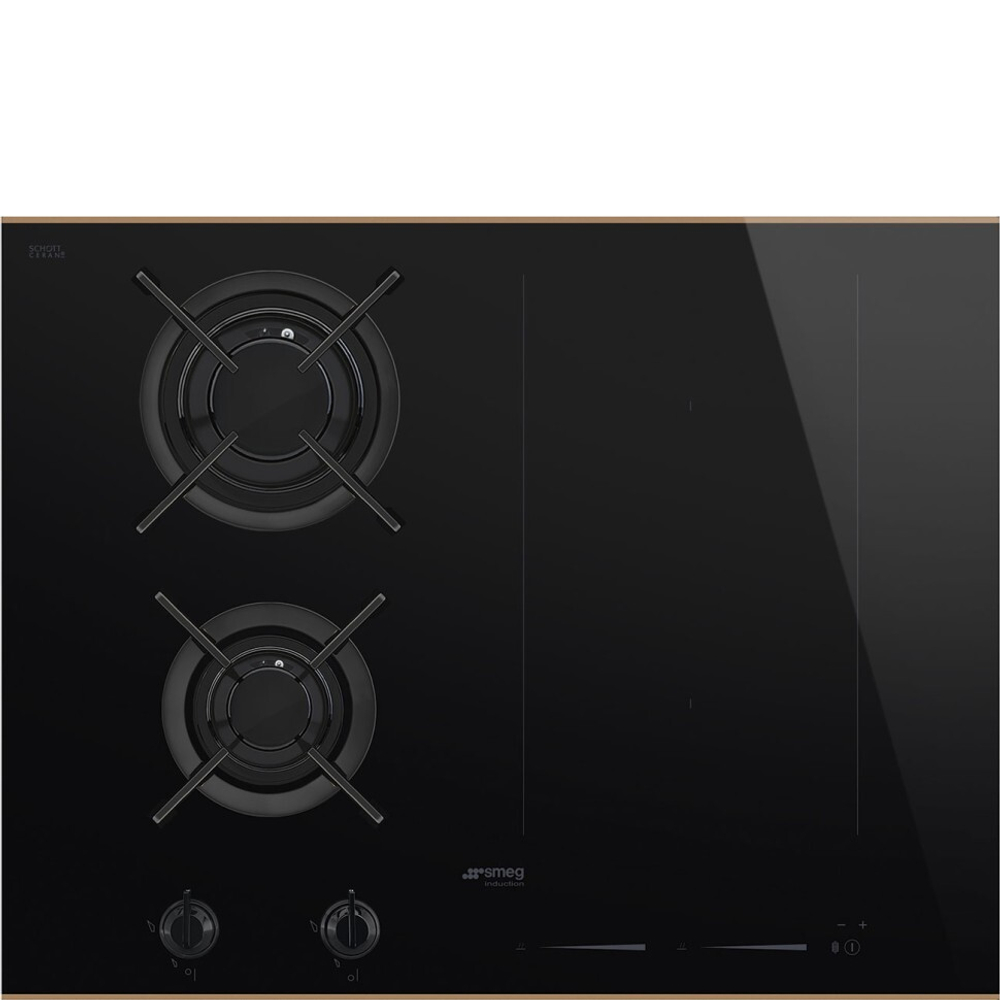 Комбинированная варочная панель газ + индукция Smeg PM6643R