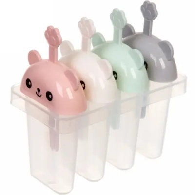 Форма для приготовления мороженого «Мишка» 4шт