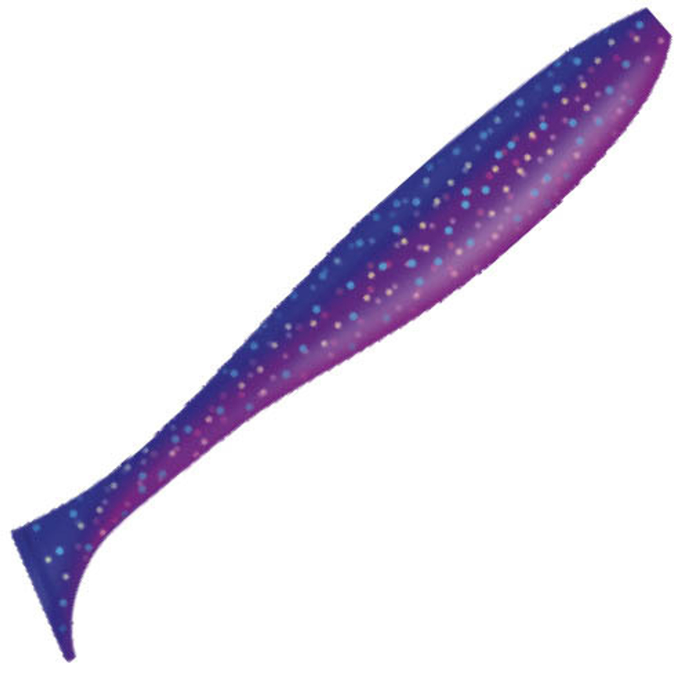 Приманка ZUB-IZI 125мм(4,8")-5шт, (Цвет 408) синий верх - розовый низ