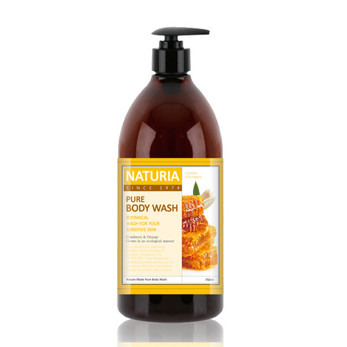 [Naturia] Pure Body Wash Honey & White Lily - Гель для душа с ароматом мёда и лилии, 750 мл