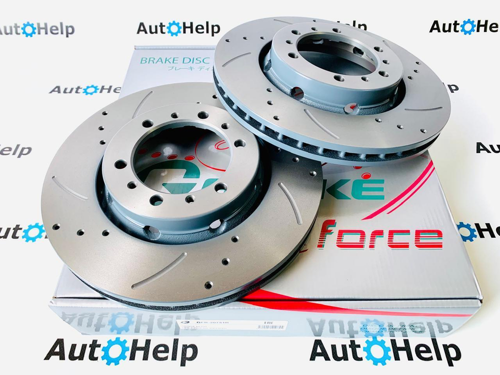 Диск тормозной перфорированный G-Brake GFR-02814R передний правый 275,5mm