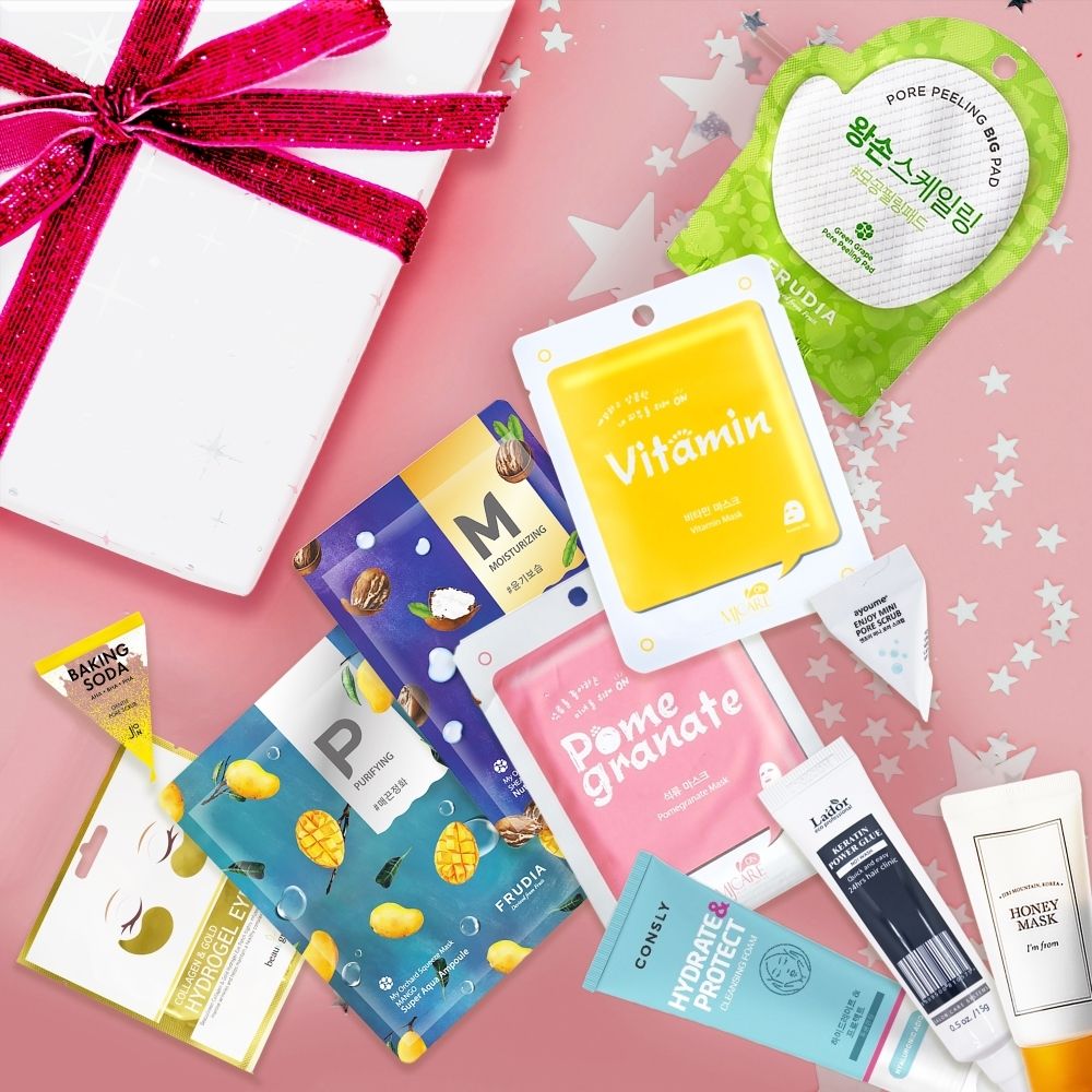 Подарочный набор корейской косметики Beauty Box маски для лица 30 шт