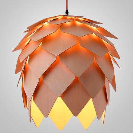 Подвесной Светильник Crimea Pine Cone Natural Wood D20 By Imperiumloft