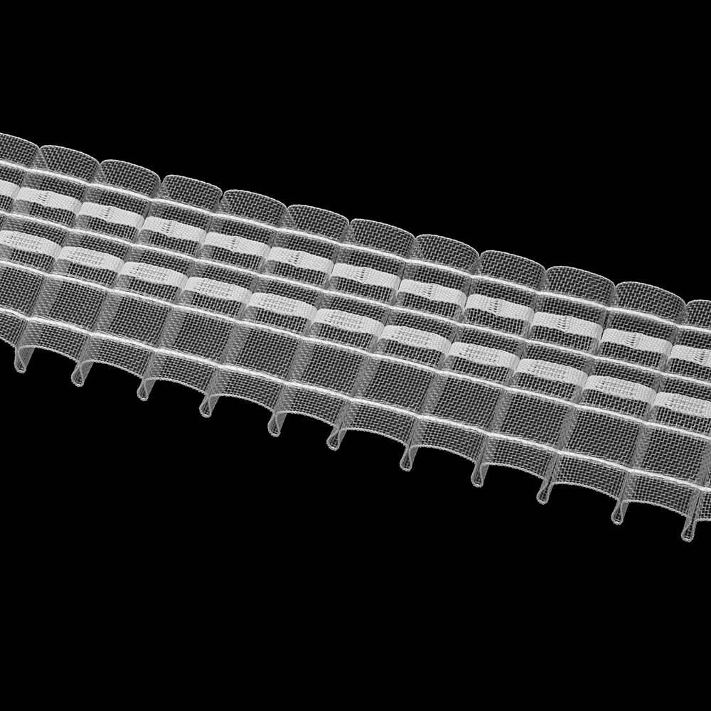 Шторная лента Oz-Is арт. 2701 СМ, коэф сборки 1:2,0, цвет прозрачный (ширина 60 mm)