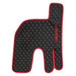 Ковры RENAULT T (автомат) (экокожа, черный, красный кант, красная вышивка)