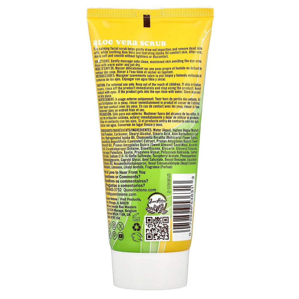 Queen Helene, скраб с алоэ вера, для чувствительной кожи, 170 г (6 унций)