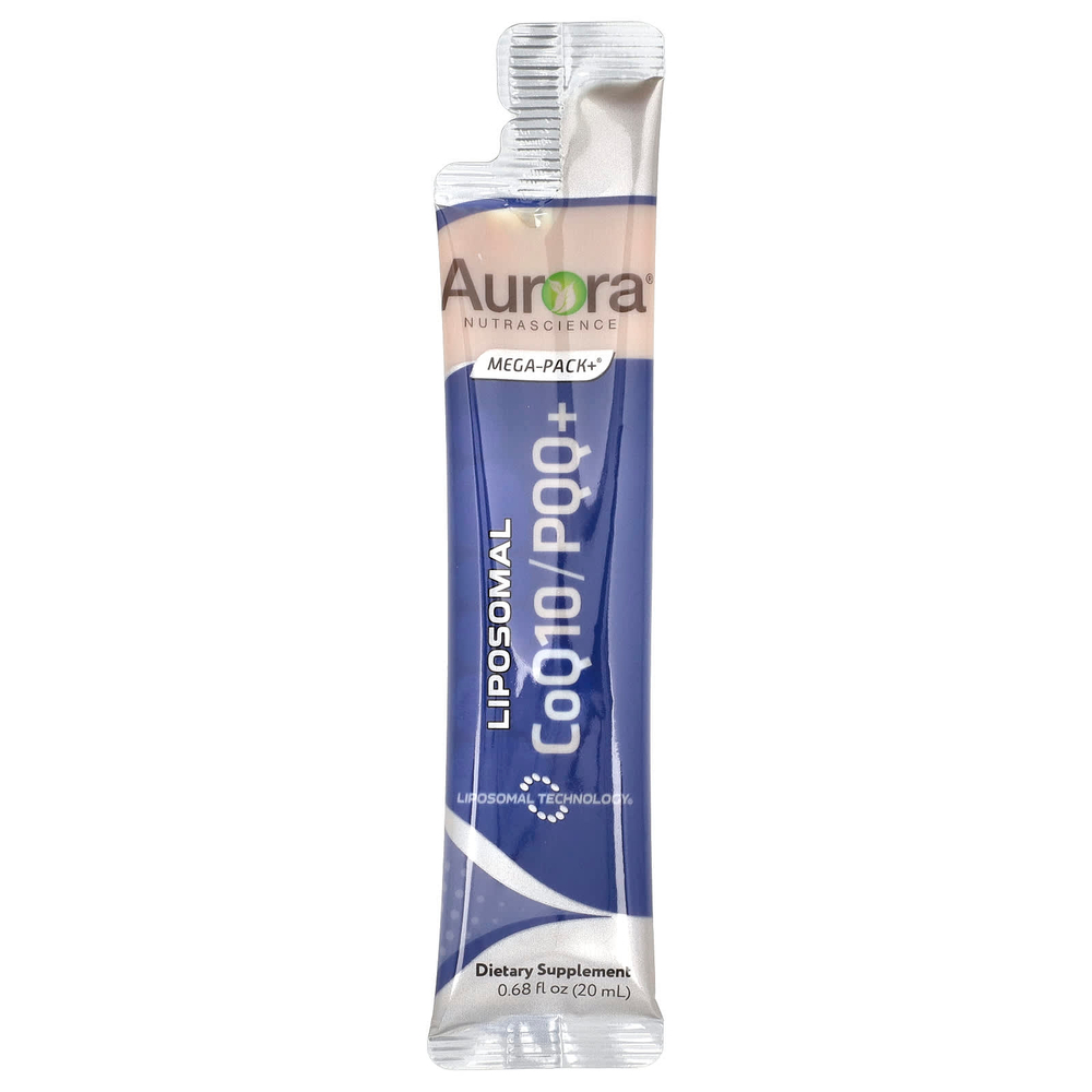 Aurora Nutrascience, Липосомальный коэнзим Q10 / PQQ +, 32 пакетика по 20 мл (0,68 жидк. Унции)