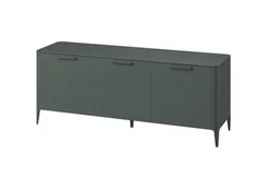 Тумба Type oak 3 двери ширина 180 см (темно-серый)