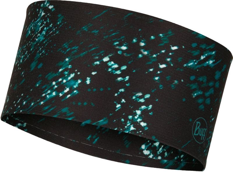 Повязка на голову спортивная Buff Headband CoolNet Speckle Black Фото 1