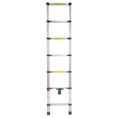 Лестница телескопическая односекционная (0.7-2.0м,6ступенек, max нагрузка 150кг, вес 5,6кг) FORCEKRAFT FK-BL-T200
