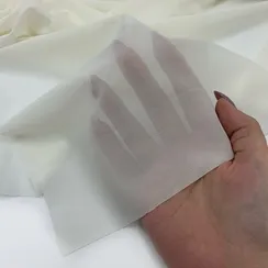 Сетка эластичная молочная (цв. 004) Lauma, плотная