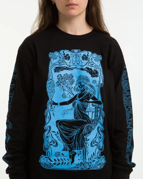 Лонгслив Damsel черный - фото 1