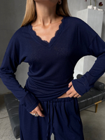 Трикотажный костюм Spring синий