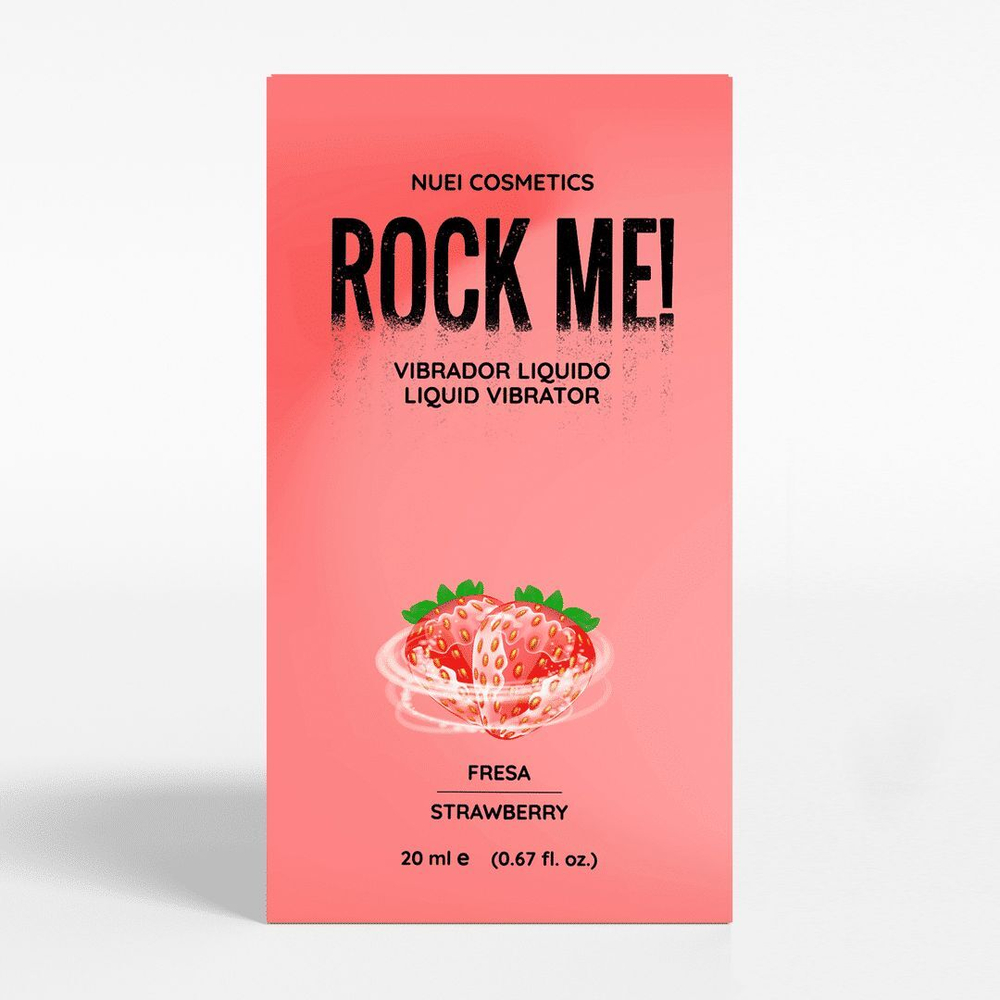 Жидкий вибратор Nuei Rock Me! с ароматом клубники, 20 мл