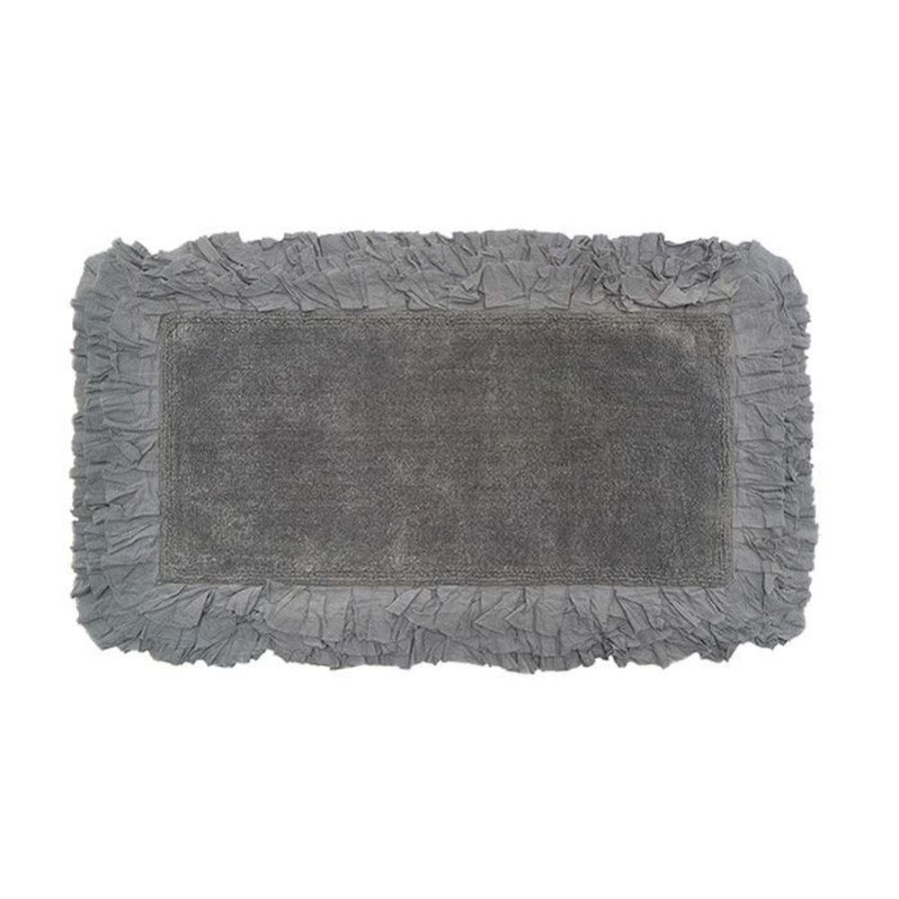 Коврик с воланами "Серое облако" 55x100см