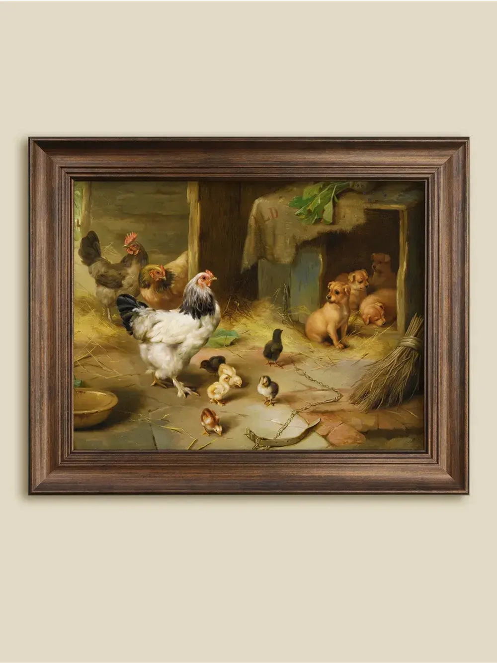 Картина интерьерная на холсте в раме 25*31 см