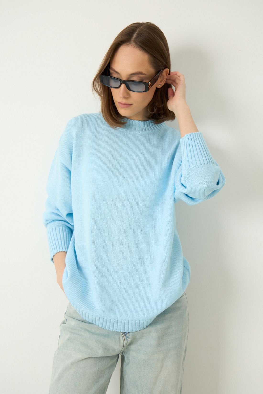 Джемпер R5089 голубой / one size (42-48)