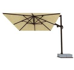 Зонт профессиональный без плит Banana Plus Dickson, 4х4 м, черный, бежевый