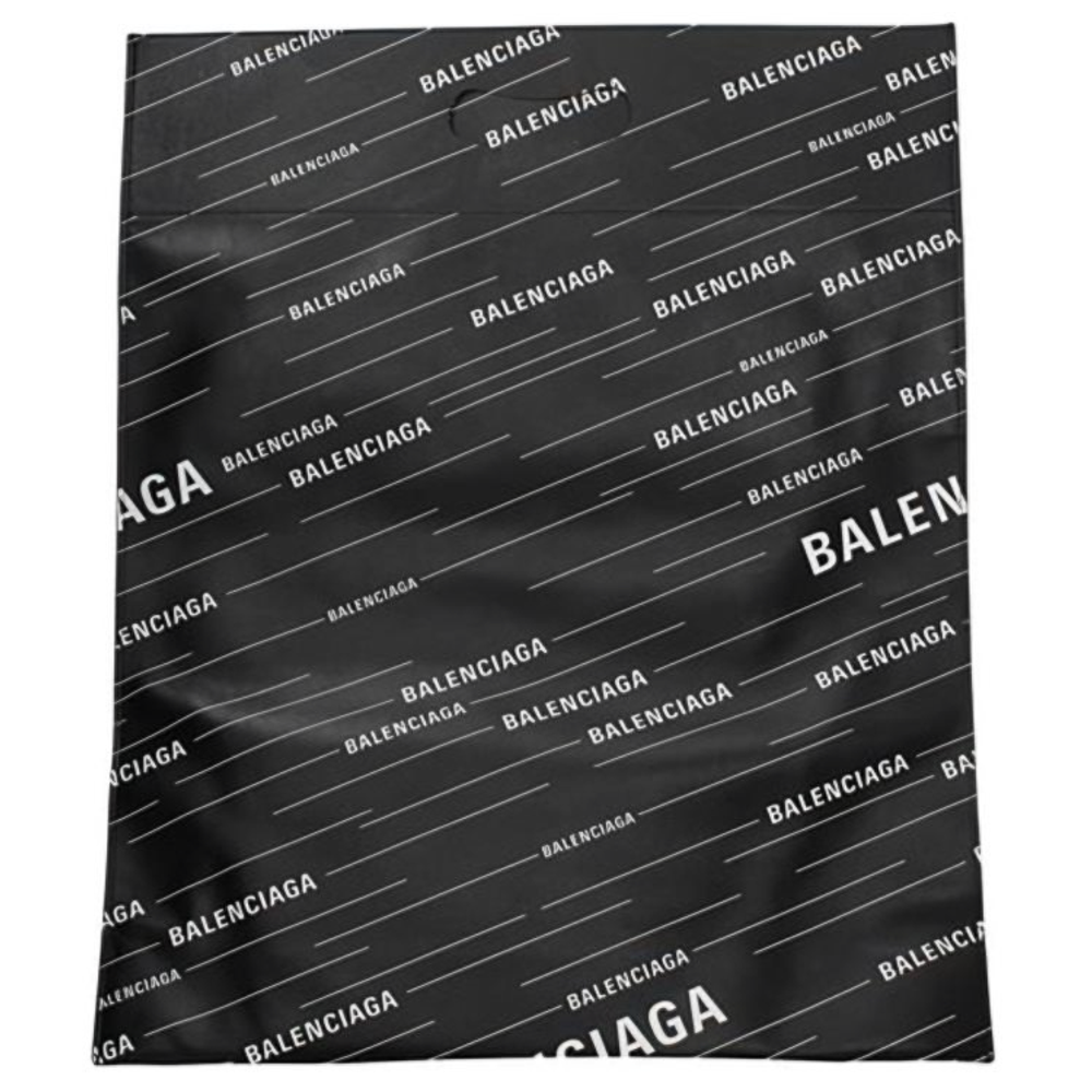 Balenciaga Leather Handbag Men"s Black/White