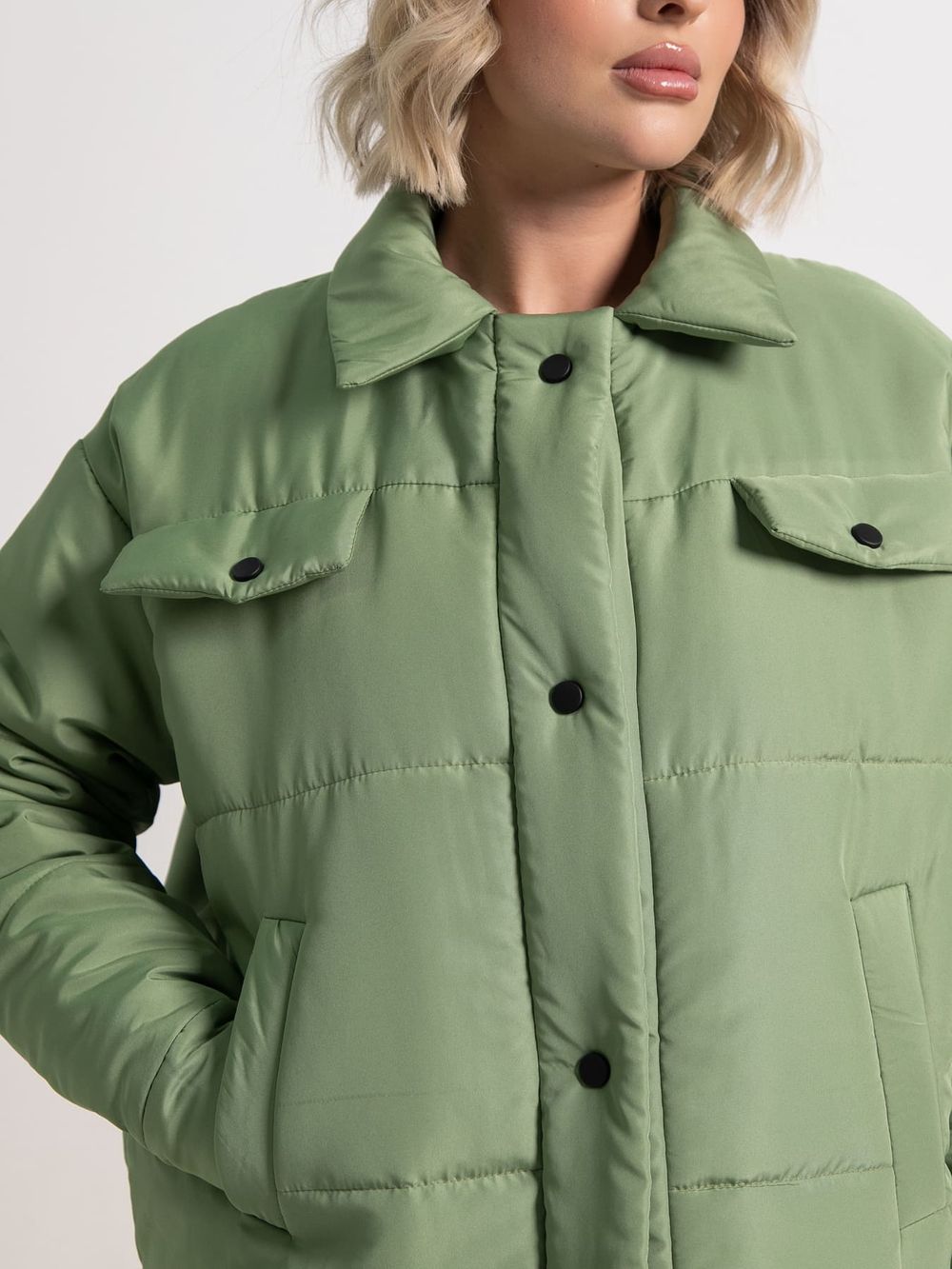 Куртка демисезонная Асель (зеленая) Б15319-39М LT Collection