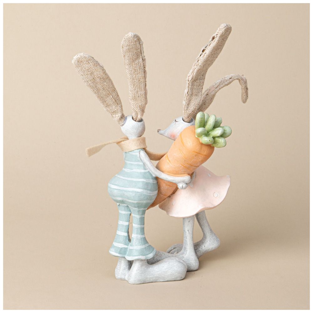 ФИГУРКА ДЕКОРАТИВНАЯ КРОЛИКИ 15.5*8.5*22.5 СМ