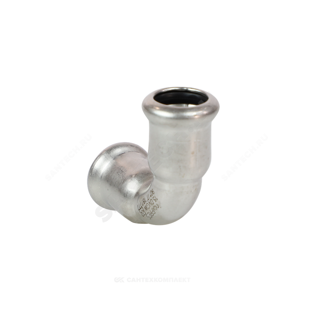 Отвод сталь нерж AISI 316L 90гр Дн 22 Ру16 пресс Inoxpres RM 181022900C